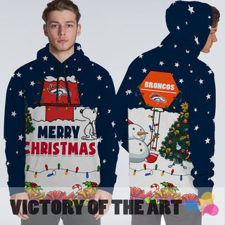 Funny Merry Christmas Denver Broncos Hoodie 2019