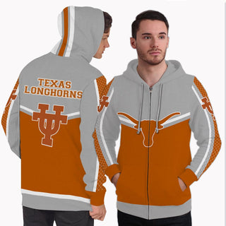 Strong Gorgeous Fitting Texas Longhorns Zip Hoodie