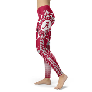 Awesome Light Attractive Alabama Crimson Tide Leggings