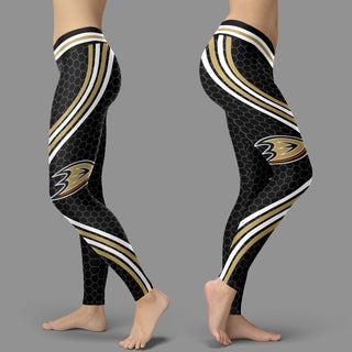 Black Curve Anaheim Ducks Leggings