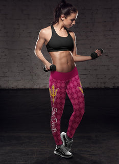 Cosy Seamless Colorful Arizona State Sun Devils Leggings