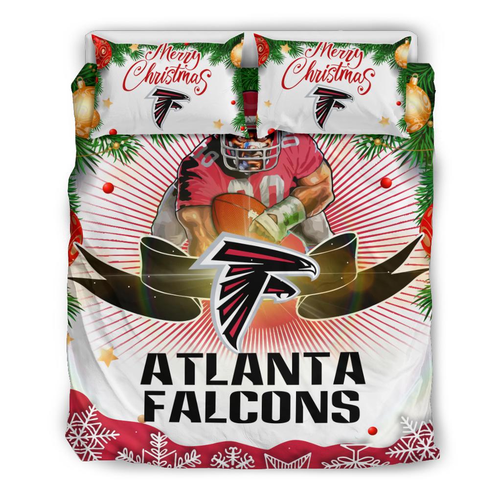 Colorful Gift Shop Merry Christmas Atlanta Falcons Bedding Sets