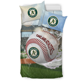 Pro Shop Sunshine And Raining Oakland Athletics Bedding Sets