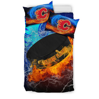 Pro Shop Fire And Ice Calgary Flames Bedding Sets