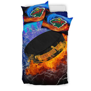 Pro Shop Fire And Ice Minnesota Wild Bedding Sets