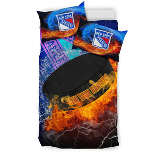Pro Shop Fire And Ice New York Rangers Bedding Sets