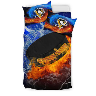 Pro Shop Fire And Ice Pittsburgh Penguins Bedding Sets