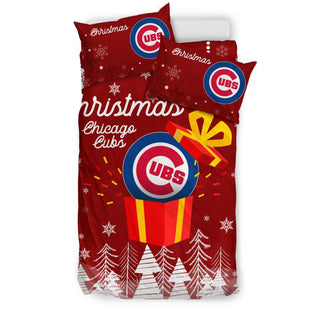 Merry Xmas Gift Chicago Cubs Bedding Sets Pro Shop