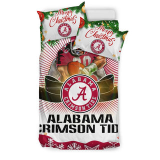 Colorful Gift Shop Merry Christmas Alabama Crimson Tide Bedding Sets