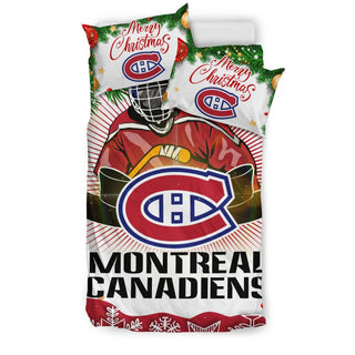 Colorful Gift Shop Merry Christmas Montreal Canadiens Bedding Sets