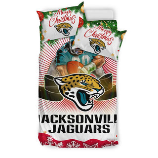 Colorful Gift Shop Merry Christmas Jacksonville Jaguars Bedding Sets