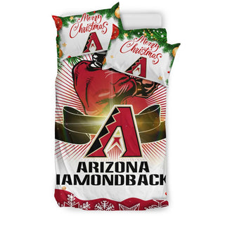 Colorful Gift Shop Merry Christmas Arizona Diamondbacks Bedding Sets