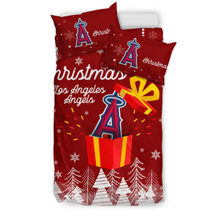 Merry Xmas Gift Los Angeles Angels Bedding Sets Pro Shop