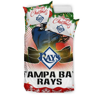 Colorful Gift Shop Merry Christmas Tampa Bay Rays Bedding Sets