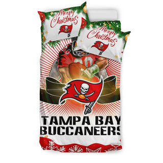 Colorful Gift Shop Merry Christmas Tampa Bay Buccaneers Bedding Sets
