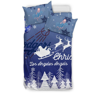 Merry Christmas Gift Los Angeles Dodgers Bedding Sets Pro Shop