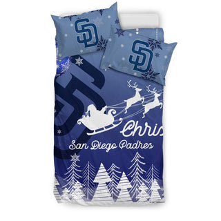 Merry Christmas Gift San Diego Padres Bedding Sets Pro Shop