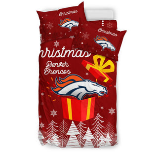 Merry Xmas Gift Denver Broncos Bedding Sets Pro Shop