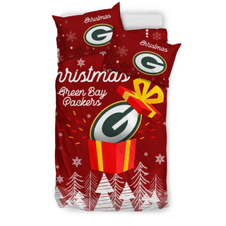Merry Xmas Gift Green Bay Packers Bedding Sets Pro Shop