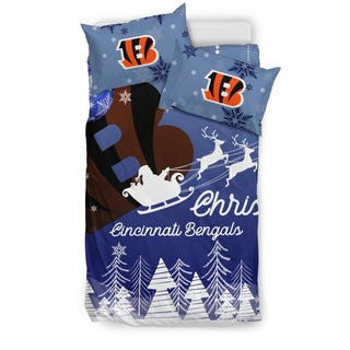 Merry Christmas Gift Cincinnati Bengals Bedding Sets Pro Shop