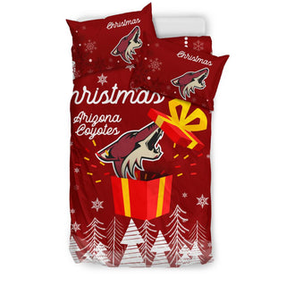 Merry Xmas Gift Arizona Coyotes Bedding Sets Pro Shop