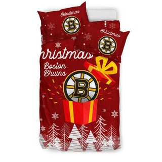 Merry Xmas Gift Boston Bruins Bedding Sets Pro Shop