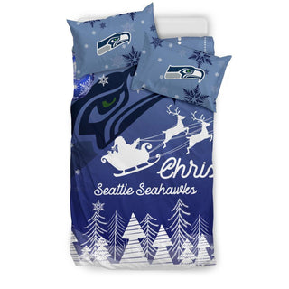 Merry Christmas Gift Seattle Seahawks Bedding Sets Pro Shop