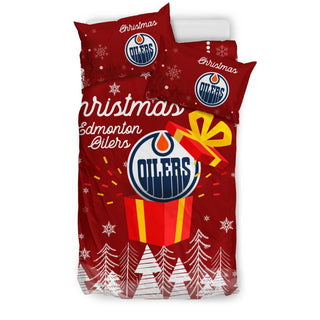 Merry Xmas Gift Edmonton Oilers Bedding Sets Pro Shop