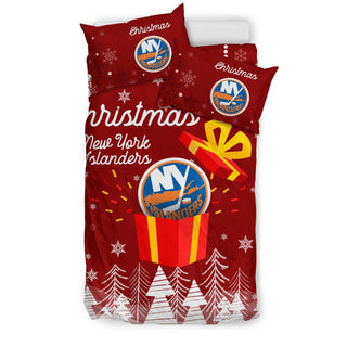 Merry Xmas Gift New York Islanders Bedding Sets Pro Shop