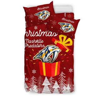 Merry Xmas Gift Nashville Predators Bedding Sets Pro Shop