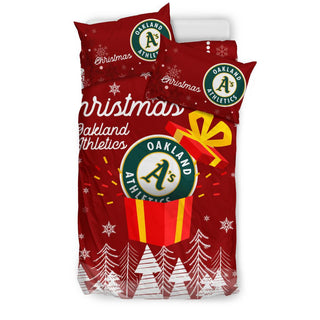 Merry Xmas Gift Oakland Athletics Bedding Sets Pro Shop