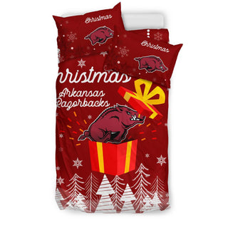 Merry Xmas Gift Arkansas Razorbacks Bedding Sets Pro Shop