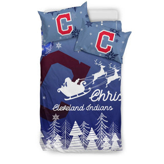 Merry Christmas Gift Cleveland Indians Bedding Sets Pro Shop