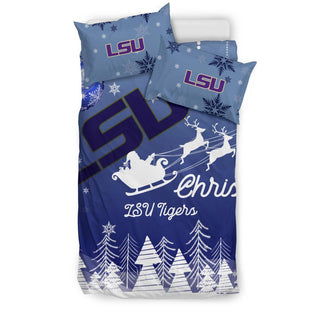 Merry Christmas Gift LSU Tigers Bedding Sets Pro Shop