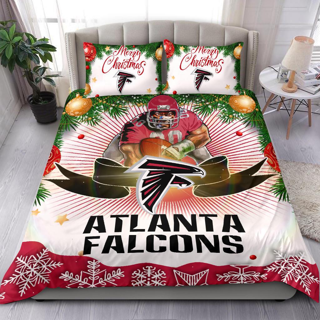 Colorful Gift Shop Merry Christmas Atlanta Falcons Bedding Sets