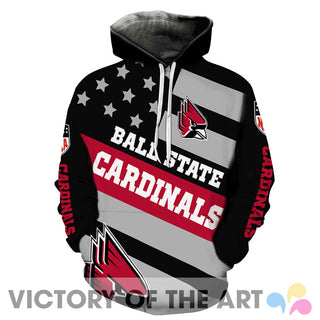 American Stars Proud Of Ball State Cardinals Hoodie