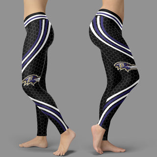 Black Curve Baltimore Ravens Leggings