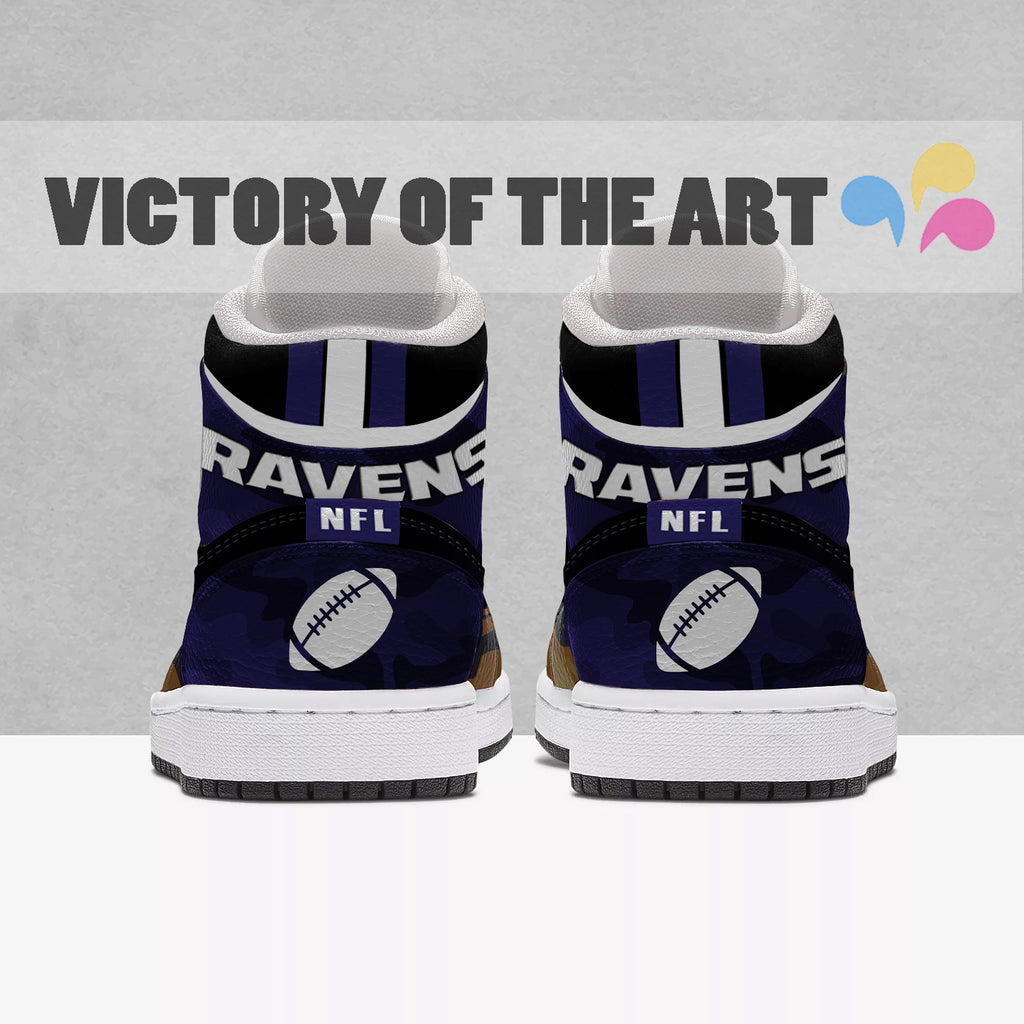 Pro Shop Camo Logo Baltimore Ravens Jordan Sneakers