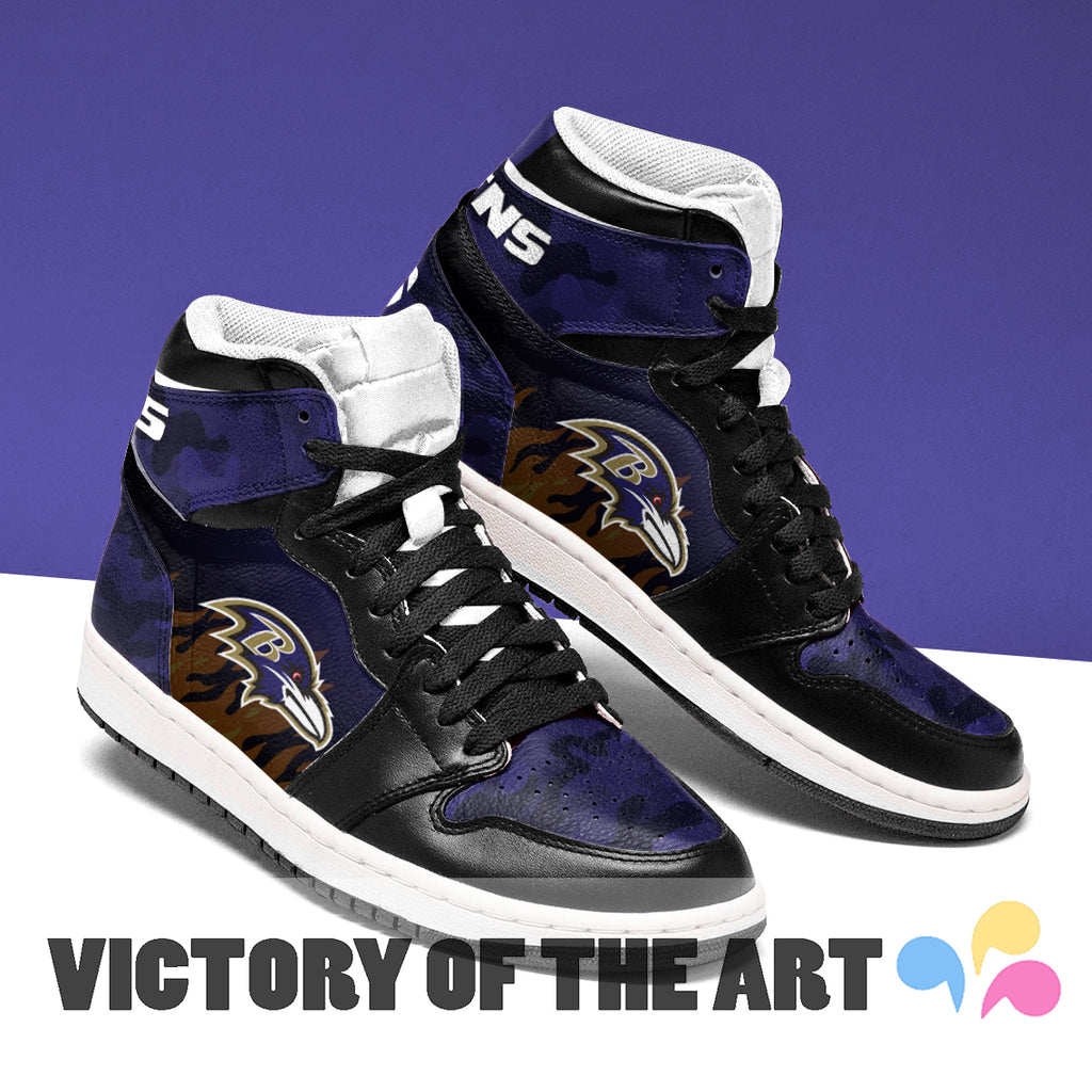 Pro Shop Camo Logo Baltimore Ravens Jordan Sneakers