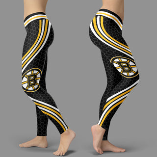 Black Curve Boston Bruins Leggings