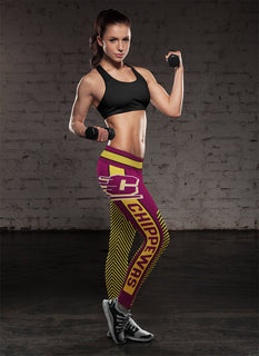 Colorful Gorgeous Fitting Fabulous Central Michigan Chippewas Leggings