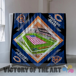 Pro Chicago Bears Stadium Quilt For Fan