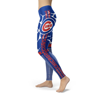 Awesome Light Attractive Chicago Cubs Leggings