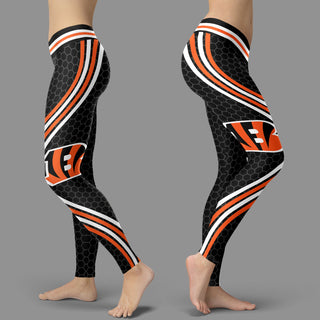 Black Curve Cincinnati Bengals Leggings