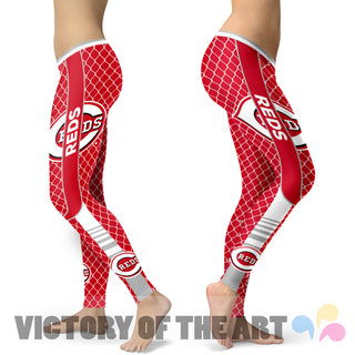 Amazing Line Circle Stylish Fashion Cincinnati Reds Leggings