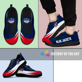Special Gift Logo Columbus Blue Jackets Sneakers