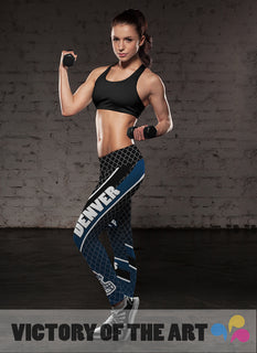 Colors of Artistic Denver Broncos Leggings
