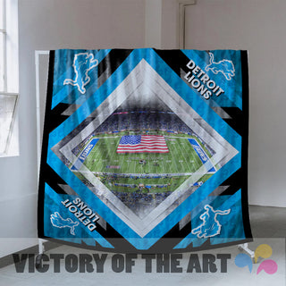 Pro Detroit Lions Stadium Quilt For Fan