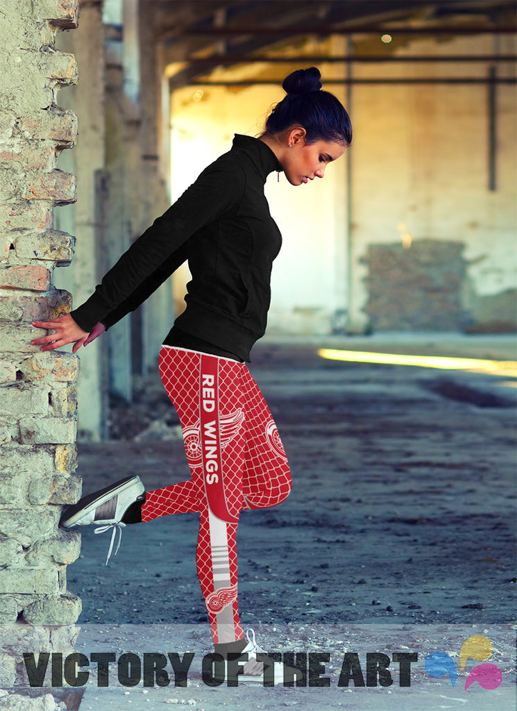 Amazing Line Circle Stylish Fashion Detroit Red Wings Leggings