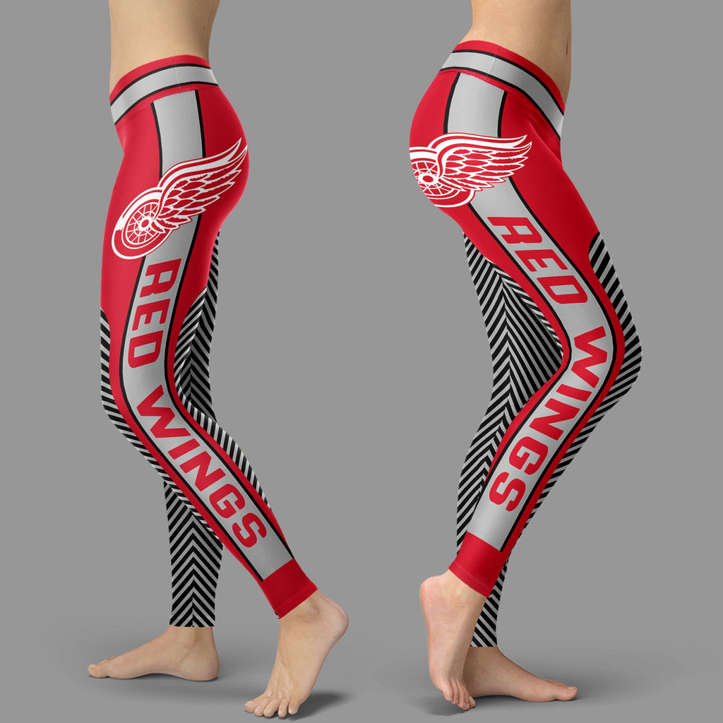 Colorful Gorgeous Fitting Fabulous Detroit Red Wings Leggings
